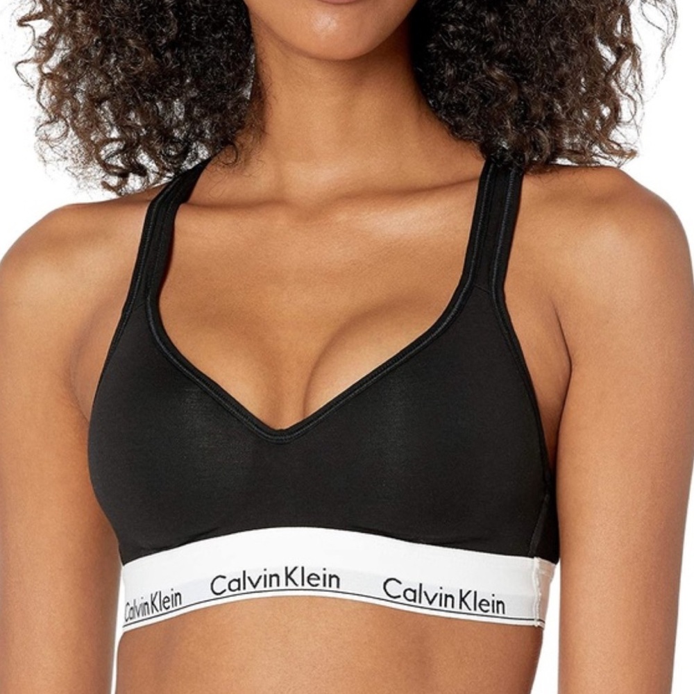 Calvin Klein | Black Modern Cotton Padded Bralette